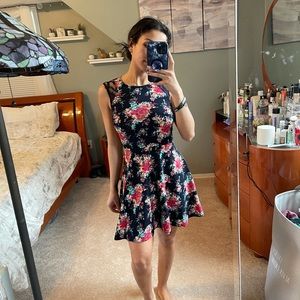 Floral Skater Mini Dress